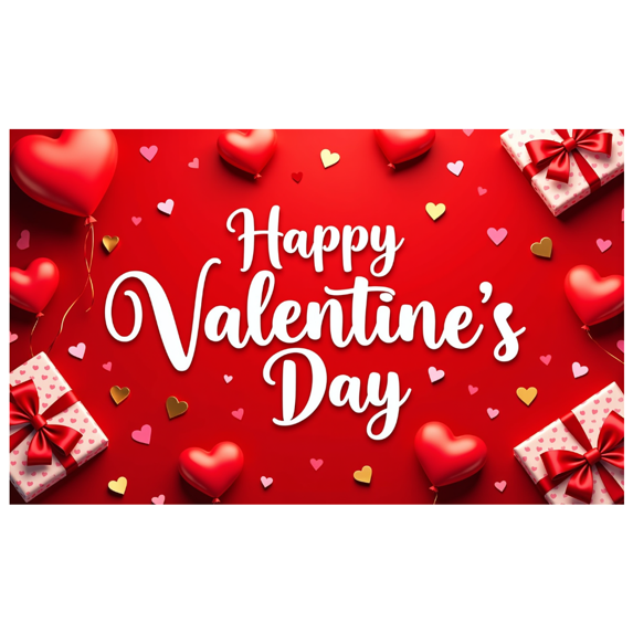 LUUFILx Valentine's Day Celebration Backdrop Heart Decorations Photography Props Romantic Party Supplies Banner Background Wedding Decor