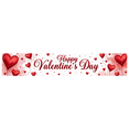 thumbnail image 1 of LUUFILx Valentine's Day Decoration Romantic Rose Heart Banner for Party Supplies Photography Backdrop Celebration Props Background Decor, 1 of 8