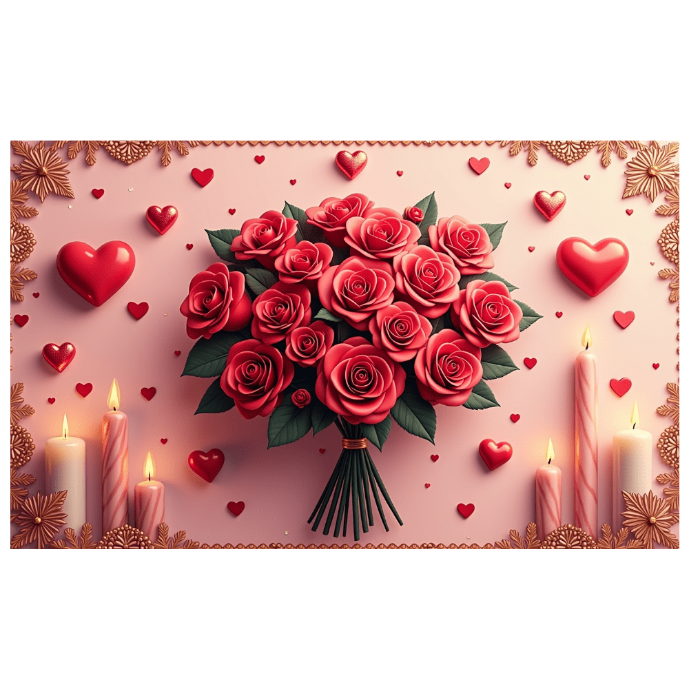 LUUFILx Valentine's Day Heart Banner Decoration Hanging Party Supplies ...
