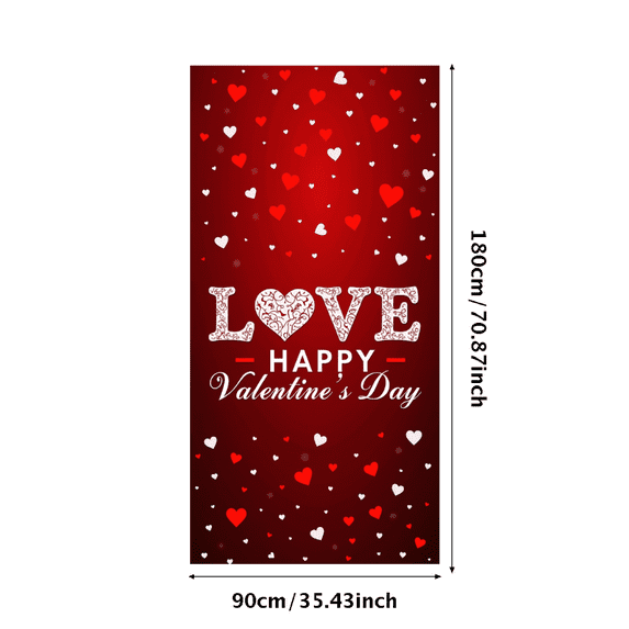 LUUFILx Valentine's Day Love Banner Happy Anniversary Romantic Party Backdrop Wedding Decorations Backdrop Proposal Event Background Photography Props