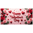 thumbnail image 1 of LUUFILx Valentine's Day Romantic Backdrop Roses Chocolate Hearts Banner Event Decorations Party Supplies Photography Props Celebration Background, 1 of 8