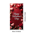 thumbnail image 1 of LUUFILx Valentines Day Backdrop Rose Heart Background Banner Romantic Decorations Party Supplies Photography Props Celebration Decor, 1 of 8
