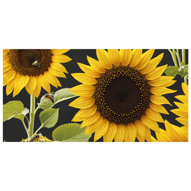 LUUFILx Vibrant Sunflower Themed Banner with Bees Background Party Decorations