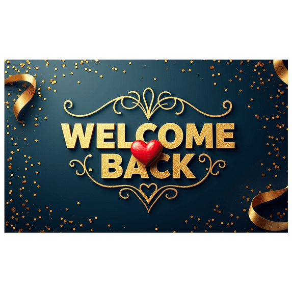 LUUFILx Welcome Back Banner Colorful Confetti Balloons Decorative Background Party Supplies Event Backdrop Celebration Welcome Banner Photography Props