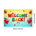 thumbnail image 1 of LUUFILx Welcome Back Banner Colorful Welcome Banner for Party Decorations Event Backdrop Classroom Reunion Background Decorative Hanging Banner School Party, 1 of 7