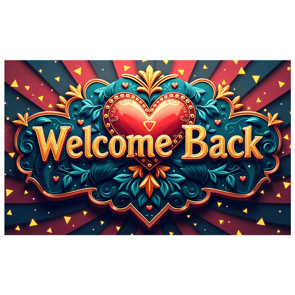 LUUFILx Welcome Back Banner Heart Pattern Homecoming Party Decoration Backdrop Photography Decor School Event Welcome Sign Reusable Background