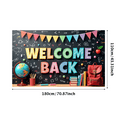 thumbnail image 1 of LUUFILx Welcome Back Banner School Classroom Decorations Photography Props Educational Supplies Backdrop Party Supplies Event Decor Background, 1 of 7