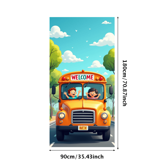 LUUFILx Welcome Backdrop Banner Vibrant Sunburst Design Perfect for Party Showers Office Decor Photography Background Celebration Event Decorations Cloud Elements