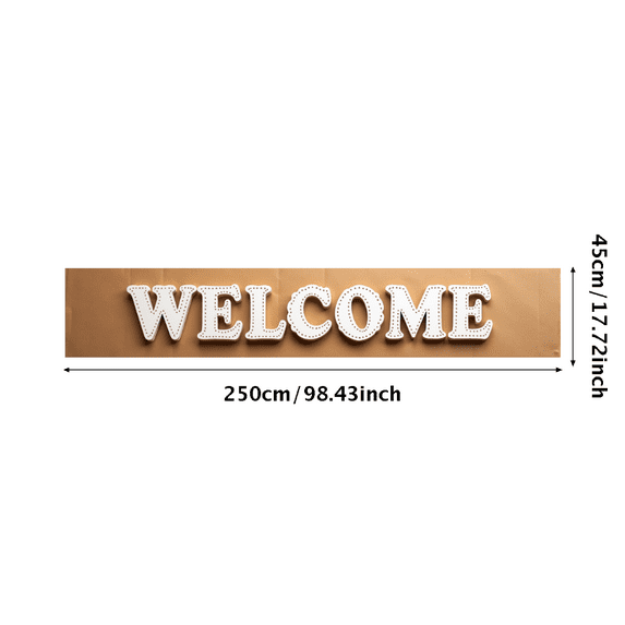 LUUFILx Welcome Banner Large Event Decoration Entrance Party Supplies Welcome Sign Backdrop Home Decor Background Wall Decor Party Props Event Photography