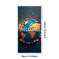 thumbnail image 1 of LUUFILx Welcome World Map Background Banner Multinational Flags Backdrop Global Event Decor International Conference Festive Gathering Cultural Celebration, 1 of 9