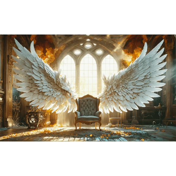 LUUFILx White Angel Wings Photography Backgrounds Women Girls Birthday Wedding Maternity Portrait Custom Decor Photo Studio Backdrop