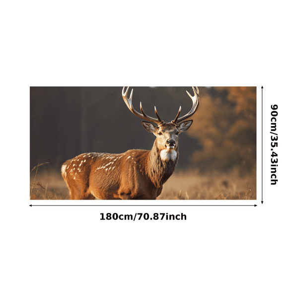 LUUFILx Wildlife Inspired Stag Design Banner Backdrop Background Party Decorations Photography Props Outdoor Events Wilderness Themed Gatherings Nature Parties