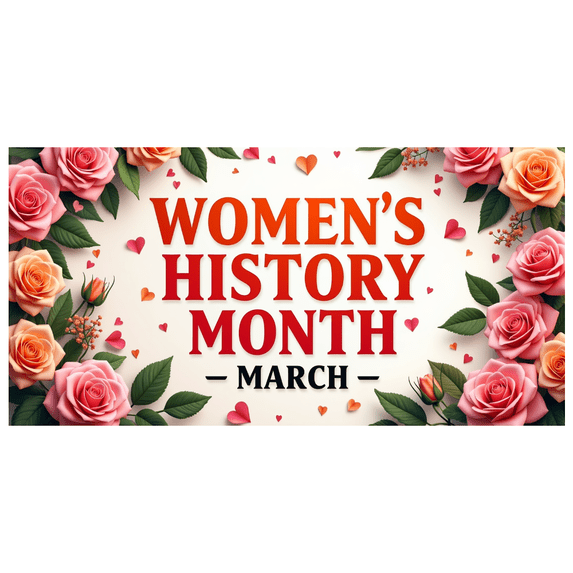 LUUFILx Women's History Month Celebration Backdrop Festive Banner Event Decoration Background Professional Photography Props Party Supplies Decor