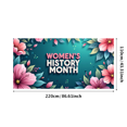 thumbnail image 1 of LUUFILx Women's History Month Celebration Banner Colorful Event Backdrop Background Wall Decors Party Supplies Photography Props Festival Decorations, 1 of 8