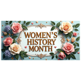 thumbnail image 1 of LUUFILx Women's History Month Decoration Banner Background Beautiful Floral Backdrop Festive Party Supplies Event Decor Photography Props Celebration, 1 of 8
