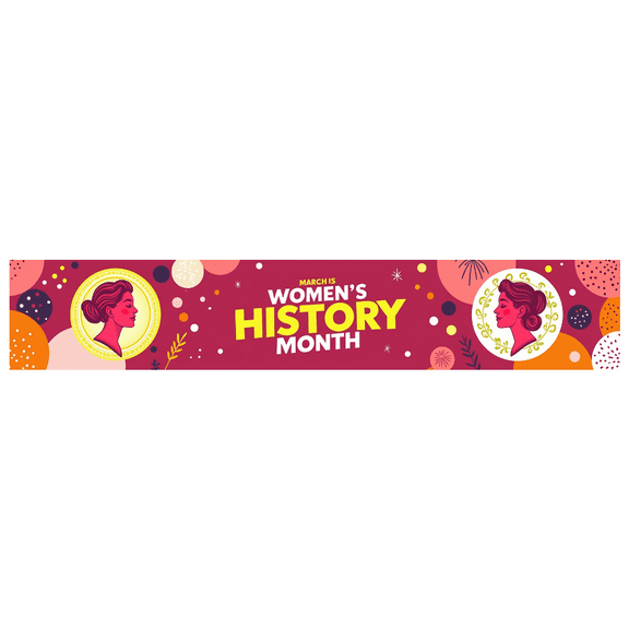 LUUFILx Women's History Month Flower Backdrop Banner Roses Butterflies March Decorations Photography Props Celebration Event Party Supplies Background