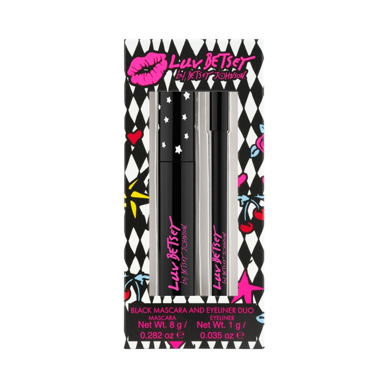 LUV BETSEY COSMETICS Black Mascara Eyeliner Duo Walmart