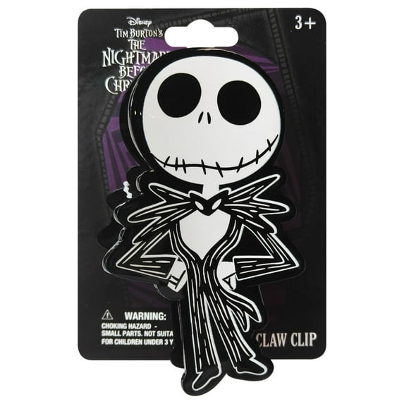 LUV HER Glam Up Your Look with Butterfly Hair Clip - One Cute Hair Clip with Jack Skellington Your Favorite Character from Night Before Christmas with Soft Claw Clips - Ages 3+