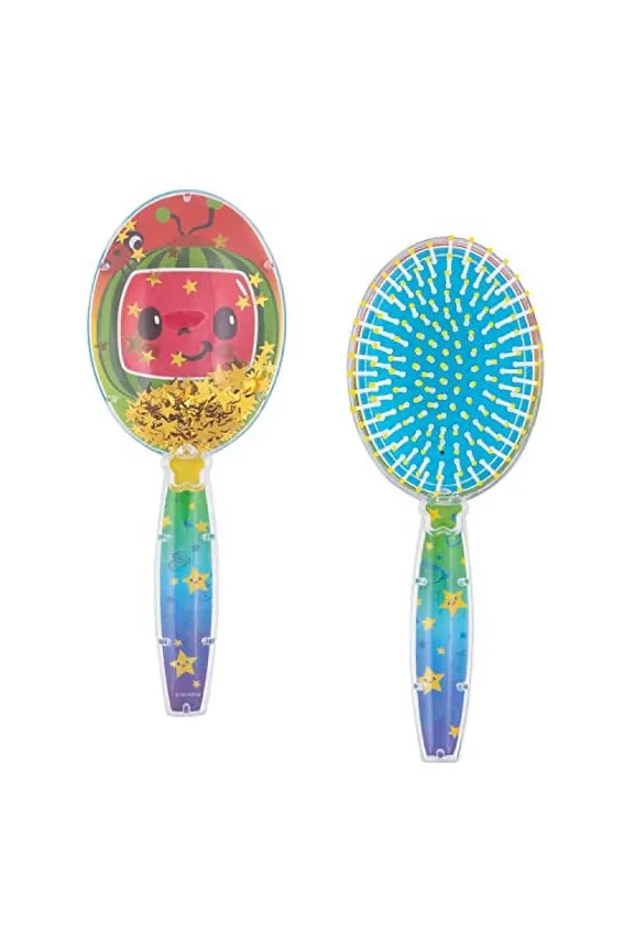 LUV HER CoComelon Confetti Hair Brush for Kids – Gentle Detangling, Rounded Bristles, Ages 3+