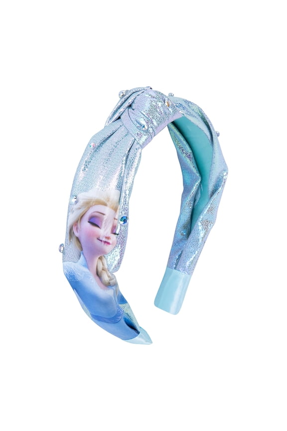 Disney Frozen 2 Elsa One Thick Knot Headband with Diamonds For Girls - Hair Accessories For Her - Ages 3+