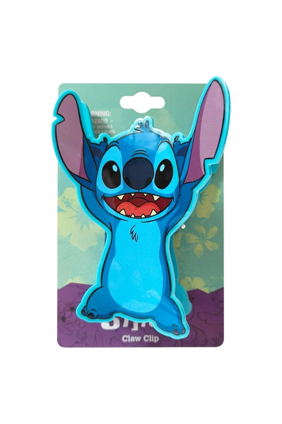 Glam Up Your Look with Butterfly Hair Clip - One Cute Hair Clip with Your Favorite Disney Stitch Character with Soft Claw Clips - Ages 3+