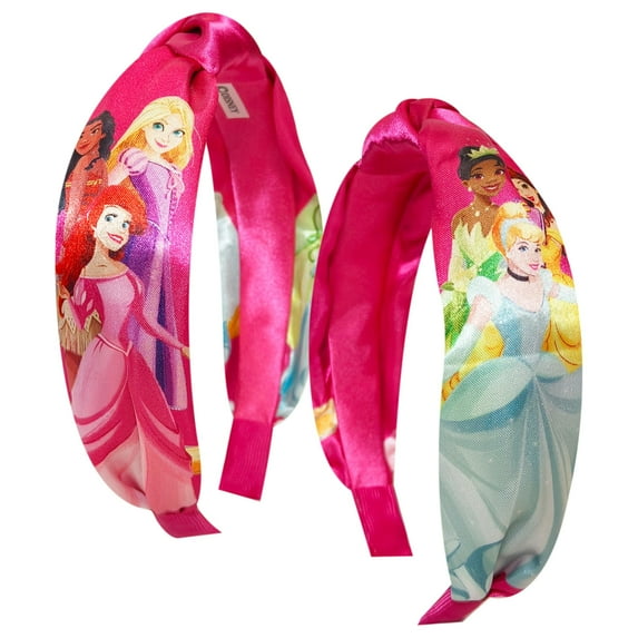 LUV HER Licensed Disney Princesses Knotted Headband - Thick Headbands For Girls - One Size Fit All - Hair Accessories For Her Ages 3+
