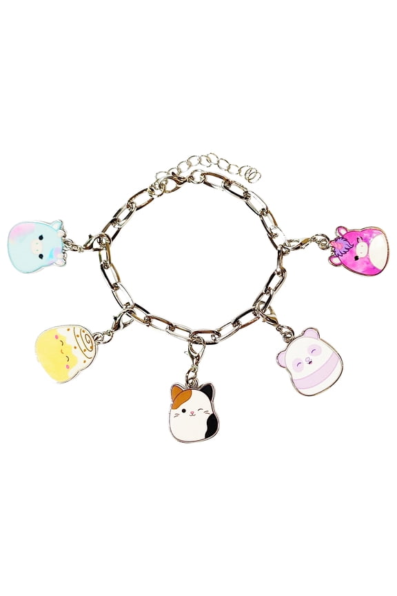 Squishmallows Girls Add A Charm Box Set with 1 Charm Bracelet & 5 Interchangeable Charms - Ages 8+