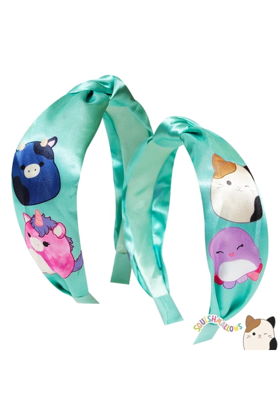 Squishmallows Licensed Knotted Headband - Thick Headbands For Girls - One Size Fit All - Hair Accessories For Her Ages 3+