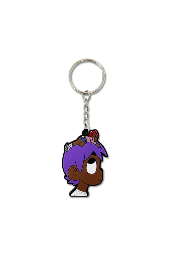 LUV Purple Keychain