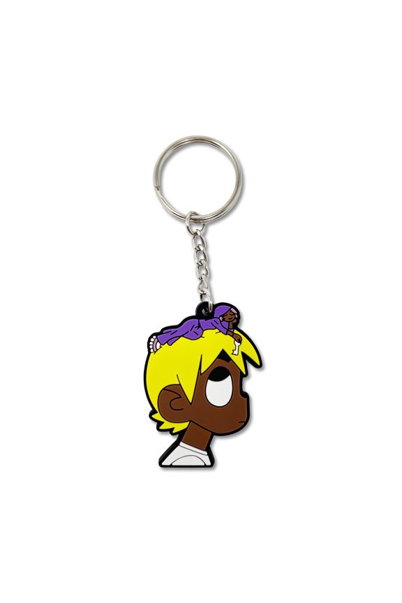 LUV Yellow Keychain
