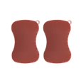 thumbnail image 1 of LUVCLS 2-Pack Blush Pink Silicone Dish Scrubber, Dual-Sided Non-Scratch Hygienic Dishcloth Alternative, Heat Resistant Pot & Pan Kitchen Cleaning Brush, 1 of 6