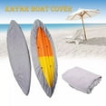 thumbnail image 1 of LUVCMFT 6.8-14.8ft Waterproof Kayak Canoe Cover 210D Storage Dust Cover Boat Protection Silver, 1 of 8