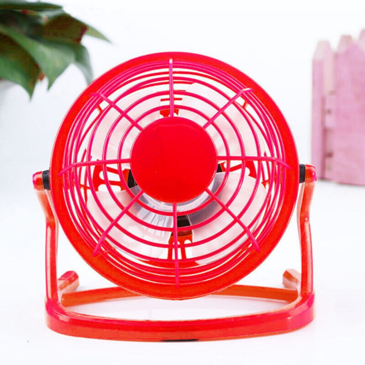 LUVCMFT Mini 4 inch Desktop Cooling Fan 360° Adjustable Strong Airflow ...