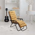 thumbnail image 1 of LUVCMFT Patio Chair Lounger Cushion 62 inch - Thicker Padded Chaise Bench Pad for Zero Gravity Chair, Ideal for Outdoor Indoor, Home, Office Use, Yellow, 1 of 8
