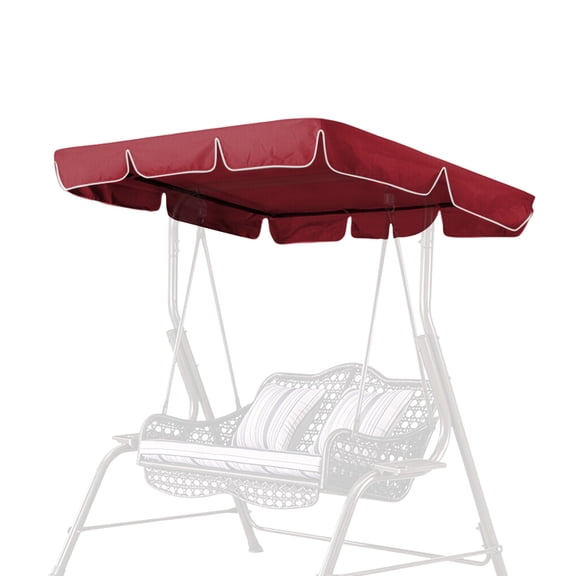 LUVCMFT Porch Swing Canopy, Replacement Waterproof Swing Top Cover, 3 Seater Garden Swing Seat Canopy Cover, Durable Outdoor Sun Shade Patio Swing Canopy Awning