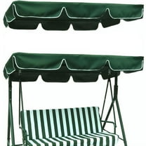 LUVCMFT Porch Swing Canopy, Replacement Waterproof Swing Top Cover, 3 Seater Garden Swing Seat Canopy Cover, Durable Outdoor Sun Shade Patio Swing Canopy Awning