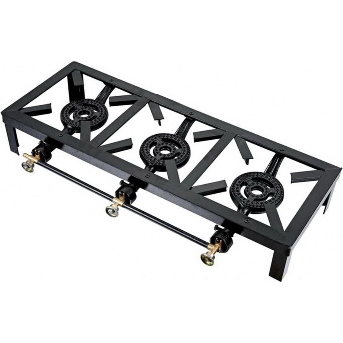LUVCMFT Triple Burner Stove Portable Camp Outdoor Cooking Accelerate Cooking Speed and Diversify Cooking High Power Gas Burner for Outdoor Hiking and Camping