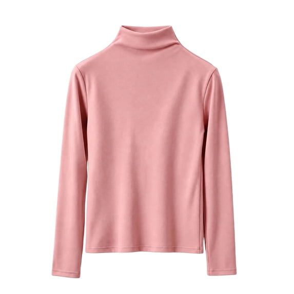 LUVDA Brushed Fleece Base Layer for Women Long Sleeve Mock Neck Slim Fit for Winter