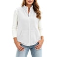 thumbnail image 1 of LUVDA Women's Fleece Vest Stand Collar Zip Up Sleeveless Casual Pockets for Winter, 1 of 7