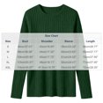 thumbnail image 1 of LUVDA Women's Ribbed Knit Sweater Long Sleeve Crew Neck Pullover Casual Fall Top, 1 of 6