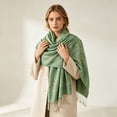 thumbnail image 1 of LUVDA Women's Woven Paisley Shawl Wrap Tassel Cozy for Fall Winter, 1 of 5