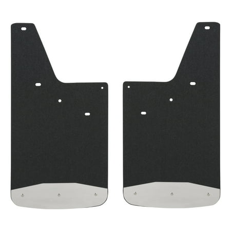 LUVERNE 250743 Front or Rear 12-Inch x 23-Inch Textured Rubber Mud Guards, Select Chevrolet Silverado, GMC Sierra 1500, 2500, 3500 HD, 2 Flaps Fits select: 2007 GMC NEW SIERRA