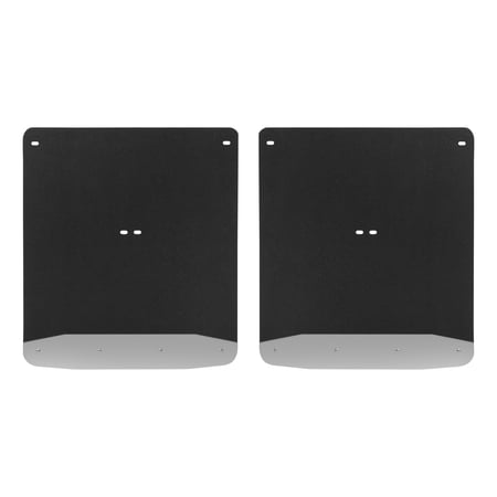 LUVERNE 250744 Rear Dually 20-Inch x 23-Inch Textured Rubber Mud Guards, Select Chevrolet Silverado, GMC Sierra 3500 HD, 2 Flaps Fits select: 2015-2018 CHEVROLET SILVERADO K1500 LT