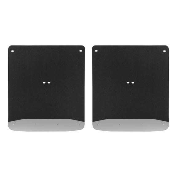 LUVERNE 250744 Rear Dually 20-Inch x 23-Inch Textured Rubber Mud Guards, Select Chevrolet Silverado, GMC Sierra 3500 HD, 2 Flaps Fits select: 2015-2018 CHEVROLET SILVERADO K1500 LT