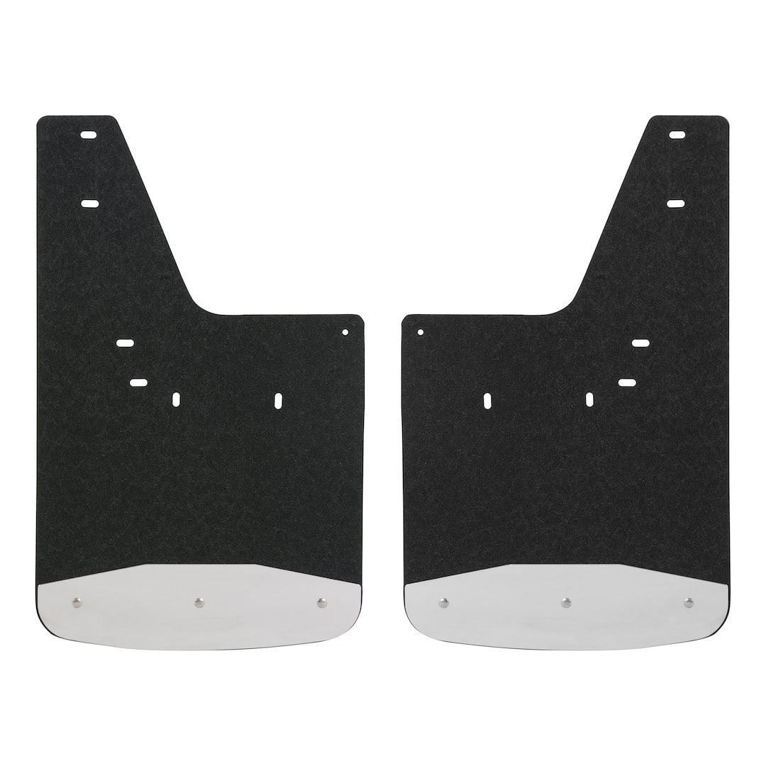 LUVERNE 250931 Rear 12-Inch x 20-Inch Textured Rubber Mud Guards, Select Dodge, Ram 1500, 2500, 2 Flaps Fits select: 2015-2018 CHEVROLET SILVERADO K1500 LT, 2014 CHEVROLET SILVERADO K1500