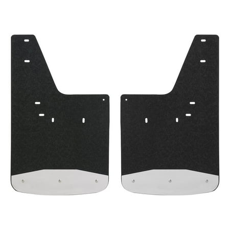 LUVERNE 250931 Rear 12-Inch x 20-Inch Textured Rubber Mud Guards, Select Dodge, Ram 1500, 2500, 2 Flaps Fits select: 2015-2018 CHEVROLET SILVERADO K1500 LT, 2014 CHEVROLET SILVERADO K1500