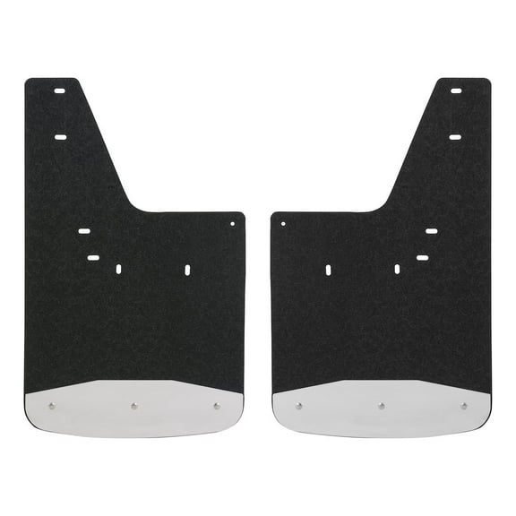 LUVERNE 250931 Rear 12-Inch x 20-Inch Textured Rubber Mud Guards, Select Dodge, Ram 1500, 2500, 2 Flaps Fits select: 2015-2018 CHEVROLET SILVERADO K1500 LT, 2014 CHEVROLET SILVERADO K1500