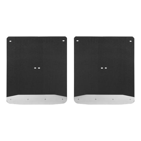 LUVERNE 251544 Rear Dually 20-Inch x 23-Inch Textured Rubber Mud Guards, Select Chevrolet Silverado, GMC Sierra 3500 HD, 2 Flaps