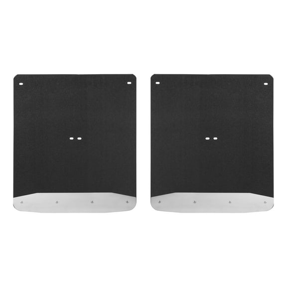 LUVERNE 251544 Rear Dually 20-Inch x 23-Inch Textured Rubber Mud Guards, Select Chevrolet Silverado, GMC Sierra 3500 HD, 2 Flaps