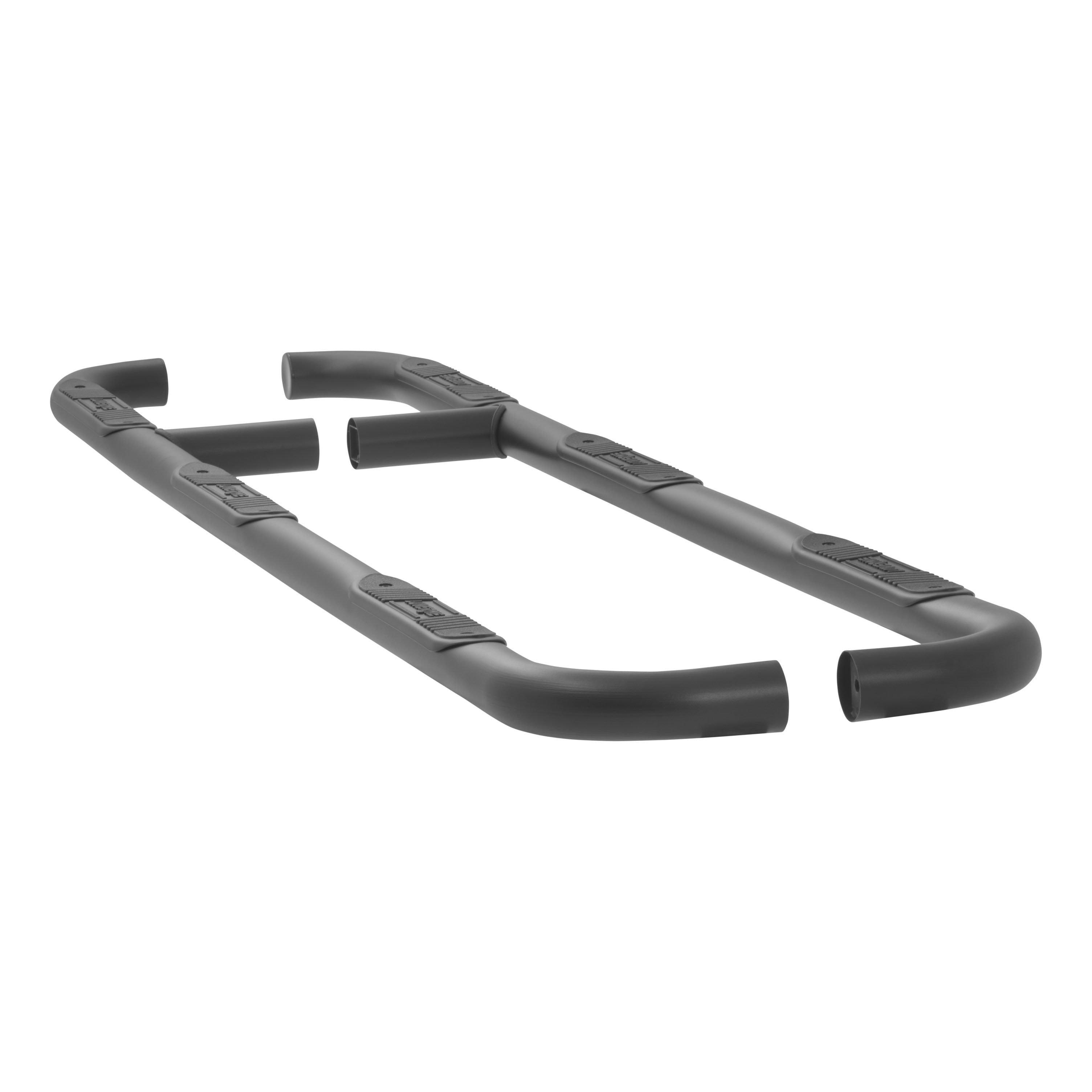 LUVERNE 450719 Black Nerf Bars (3 Inch Round Tubular Black Powder